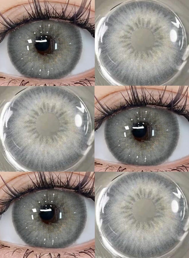 Catchu Look Grey Color Lens 14.5mm Big Eyes Contacts Yearly Soft Lenses for Woman - Image 3